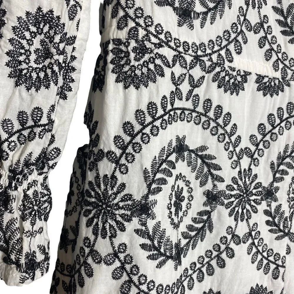 Sam Edelman Embroidered Shift Dress Size 6 - Picture 4 of 12